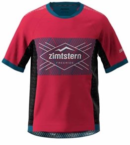 Zimtstern Herren TechZonez Shirt SS MTB, Jester Red/French Navy/Glacier Grey, S - 1