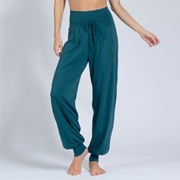 Magadi Yoga-Hose Florence Green für Damen mit Bio-Baumwolle, Lange Damen Sporthose für Yoga, Pilates, Gym, nachhaltig und fair, hoher - 1